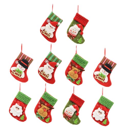 PEPLAYTAL Teiliges Weihnachtsstrümpfe und Christbaumschmuck Vielseitige Geschenkbeutel aus Langlebigem Material zum Aufhängen an Weihnachtsbaum Fenster und Kamin für Kleine Geschenke und von PEPLAYTAL