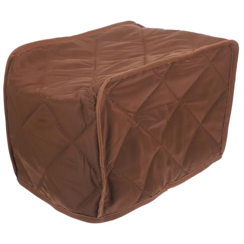 PEPLAYTAL Toaster Schutzhaube Staubdicht Küchenabdeckung Gepolstert Kratzfest Braun Passend für Standard Toaster und Brotbackautomaten von PEPLAYTAL