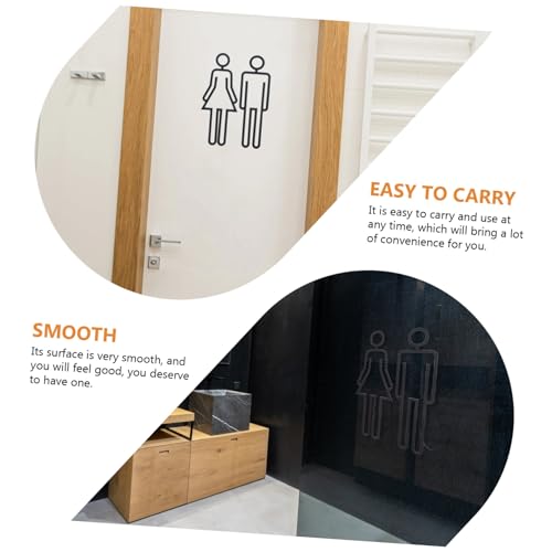PEPLAYTAL Toilettenschild Teilig aus Hochwertigem WC Türschild mit Männer und Frauensymbol Selbstklebend Langlebig und Dekorativ für Bad Restaurant Hotel Büro und Gemeinschaftsräume PEPLAYTAL Toilettenschild Teilig aus Hochwertigem WC Türschild mit Männer und Frauensymbol Selbstklebend Langlebig und Dekorativ für Bad Restaurant Hotel Büro und Gemeinschaftsräume von PEPLAYTAL