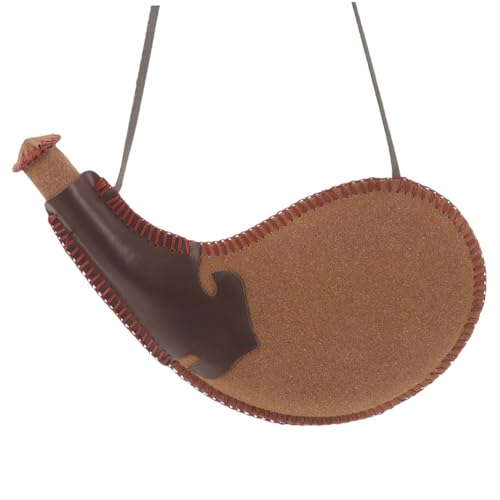 PEPLAYTAL Traditioneller Bota Bag Wasserbeutel aus Leder mit Schulterriemen Tragbarer Vintage Wasser Weinbeutel für Outdoor Camping Wandern Picknick von PEPLAYTAL