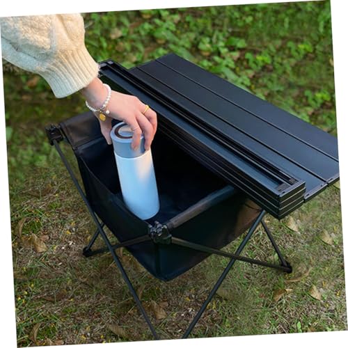 PEPLAYTAL Tragbarer Klapptisch aus Hochwertigem Aluminiumlegierung und Oxford Wasserfester Leichter Outdoor Campingtisch für Picknick Strand Camping mit Faltbarem Design und Praktischem von PEPLAYTAL