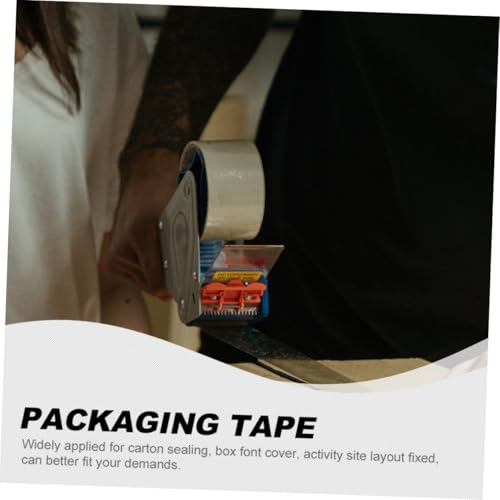 PEPLAYTAL Transparentes Paketklebeband Leise Abrollendes Verpackungsband mit Hoher Klebkraft für Kartons und Umzug Reißfestes Geräuscharmes Packband für Industrie und Versand von PEPLAYTAL