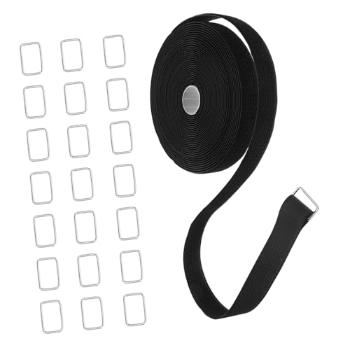 PEPLAYTAL Verstellbare Klett-kabelbinder Schwarz Schnallen Breit Wiederverwendbare Kabelbefestigung für Büro und Heim Strapazierfähiges Befestigungsband für Kabelorganisation PEPLAYTAL Verstellbare Klett-kabelbinder Schwarz Schnallen Breit Wiederverwendbare Kabelbefestigung für Büro und Heim Strapazierfähiges Befestigungsband für Kabelorganisation von PEPLAYTAL