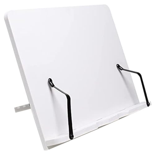 PEPLAYTAL Verstellbarer Holz Buchständer Leseständer für Lehrbücher Kochbücher Musiknoten Stabiler Desktop Bücherhalter Regalhalter von PEPLAYTAL