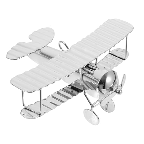 PEPLAYTAL Vintage Flugzeug Modell Retro Deko Ornament Kleines Robustes Metallflugzeug für Wohnzimmer Schlafzimmer Kreatives Desktop Dekoobjekt mit Nostalgischem Charme PEPLAYTAL Vintage Flugzeug Modell Retro Deko Ornament Kleines Robustes Metallflugzeug für Wohnzimmer Schlafzimmer Kreatives Desktop Dekoobjekt mit Nostalgischem Charme von PEPLAYTAL
