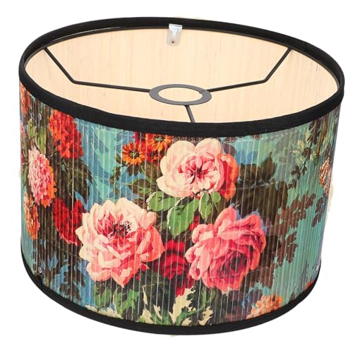 PEPLAYTAL Vintage Lampenschirm mit Blumenmuster Weiches Licht Langlebig Leicht zu Installieren Stilvolle Deckenleuchte für Wohnzimmer Hauswarming von PEPLAYTAL