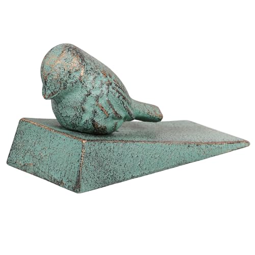 PEPLAYTAL Vintage Türkeil aus Robustem Gusseisen Dekorativer Vogel Design Türstopper für Boden als Türkeil Schutz für Innen und Außentüren Geeignet für Schlafzimmer Terrasse und Garten von PEPLAYTAL