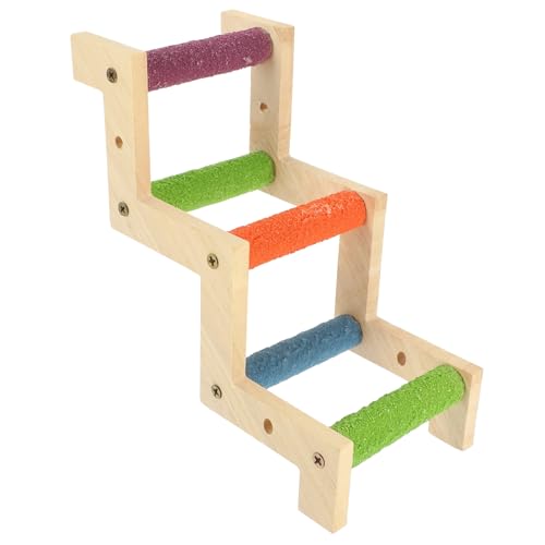 PEPLAYTAL Vogelspielzeug Papageienspielzeug Z Förmige Holzleiter für Käfig Klettern Krallen Schleifleiter für Wellensittiche Nymphensittiche Natürliche Holzleiter für Haustiere PEPLAYTAL Vogelspielzeug Papageienspielzeug Z Förmige Holzleiter für Käfig Klettern Krallen Schleifleiter für Wellensittiche Nymphensittiche Natürliche Holzleiter für Haustiere von PEPLAYTAL