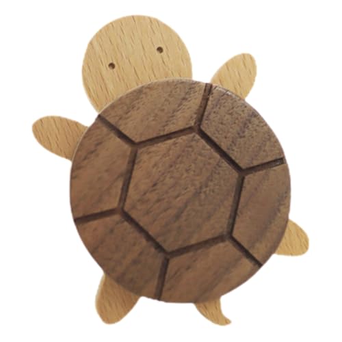 PEPLAYTAL Wandhaken Schildkrötenform Holz mit Hoher Tragfähigkeit Vielseitiger Garderobenhaken für Handtuch Mantel Tasche Kinderzimmer Stabiler Kleiderbügel und Schubladengriff Klein von PEPLAYTAL