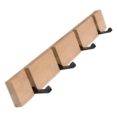 PEPLAYTAL Wandmontierter Garderobenhaken aus Naturholz und Aluminium Umklappbar Kleiderhaken für Jacken Hüte Schals Platzsparend Langlebig Geeignet für Schlafzimmer Flur Bad Küche PEPLAYTAL Wandmontierter Garderobenhaken aus Naturholz und Aluminium Umklappbar Kleiderhaken für Jacken Hüte Schals Platzsparend Langlebig Geeignet für Schlafzimmer Flur Bad Küche von PEPLAYTAL