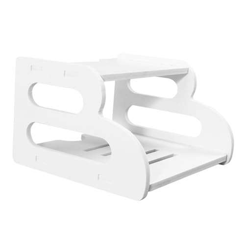 PEPLAYTAL Wandmontiertes Router Regal Aufbewahrungsbox für Stb und WLAN Router Platzsparend Leicht Dekoratives Wandregal für Saubere und Ordentliche Heimorganisation von PEPLAYTAL