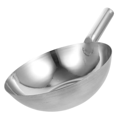 PEPLAYTAL Wasserladle mit Ergonomischem Griff Robuste Schöpfkelle für Küche Garten Restaurant Spülmaschinengeeignet und Rostfrei Mittlere mit Dickem Griff von PEPLAYTAL