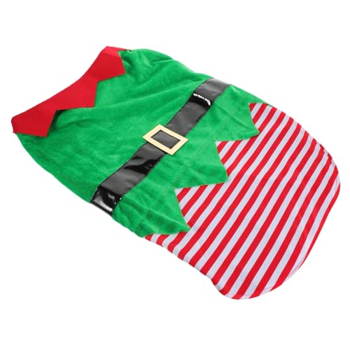 PEPLAYTAL Weihnachtliches Elf Kostüm für Hunde XXL Leichtes Niedliches Haustier Outfit Bequemes Cosplay für Kleine und Mittlere Hunde für und Festliche Anlässe von PEPLAYTAL