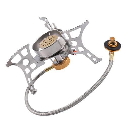 PEPLAYTAL Windgeschützter Campingkocher Brenner mit Piezozündung Langlebiger Outdoor Gaskocher mit Hoher Hitzebeständigkeit Multifunktionaler Windproof Stove für Camping und Outdoor PEPLAYTAL Windgeschützter Campingkocher Brenner mit Piezozündung Langlebiger Outdoor Gaskocher mit Hoher Hitzebeständigkeit Multifunktionaler Windproof Stove für Camping und Outdoor von PEPLAYTAL