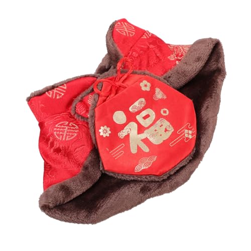 PEPLAYTAL Winter Hundemantel Warmes Haustier Cape Atmungsaktiv Komfortabel für Katzen und Hunde Neujahrsfest Party Haustierkleidung von PEPLAYTAL