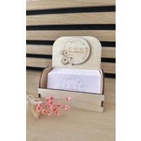 Visitenkartenhalter/ Kartenhalter Aus Holz Personalisiert/ Mit Logo von PEPPIandWOOD