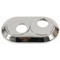 Doppelte Chrom-PVC-Rosette 22 mm von PEPTE