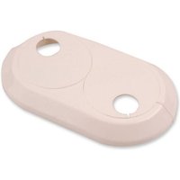 Doppelte weiße Rosette (Kunststoffkragen zum Abdecken von Heizkörperrohren) 18 mm von PEPTE