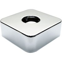 Hohe quadratische Rosette 3/4" aus verchromtem Stahl, Höhe 25 mm von PEPTE