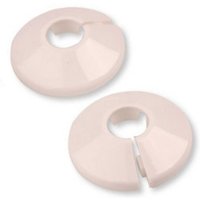 Weiße Rosette (Kunststoffmanschette zur Abdeckung von Heizkörperrohren) 22 mm von PEPTE