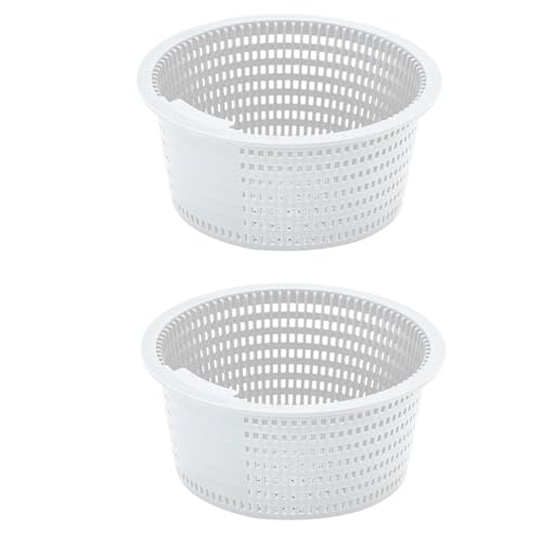 2 Stück Pool Korb Skimmer Ersatz Schwimmfilter Zubehör Skimmer Ersatzfilterkorb von PEPWE