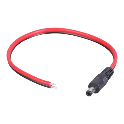 5,5 mm x 2,1 mm DC5521 Stecker Power Pigtail Kabel offenes Ende Draht für LED-Beleuchtung und CCTV-Systeme, 14 AWG von PEPWE