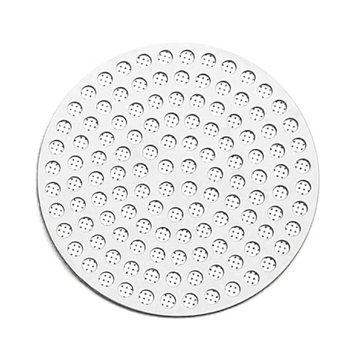 Doppelschichtiges Kaffeefilternetz aus Metallstahl für Kaffeepad, wiederverwendbar, feinmaschig, Kaffeezubehör von PEPWE