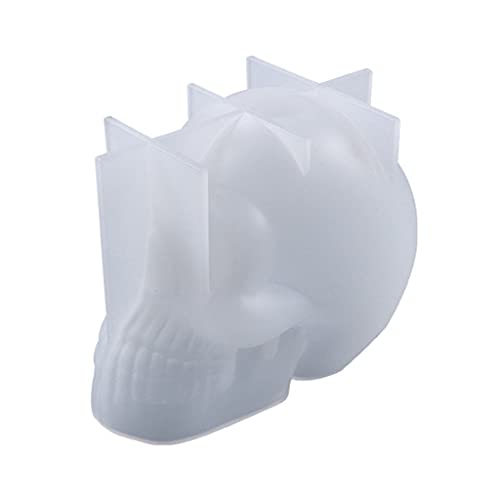 Handgefertigte Bucktooth Skull Form Handwerk Desktop Decor Harz Gießform Epoxid Gießform Harz Form Tablett Groß von PEPWE