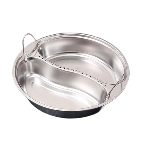 Mehrzweck-Dampfgarer aus Metall, mit Doppelgriff, Edelstahl, Küchenutensilien, effizientes Kochtablett Mehrzweck-Dampfgarer aus Metall, mit Doppelgriff, Edelstahl, Küchenutensilien, effizientes Kochtablett von PEPWE
