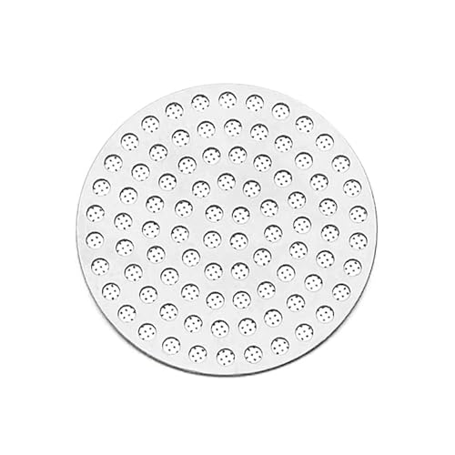 Meshes Doppelschichtiger Kaffeefilter, Metall, Stahl, Kaffeepucksieb, wiederverwendbarer Kaffeefilter, feines Netz, Kaffeezubereitungswerkzeug von PEPWE