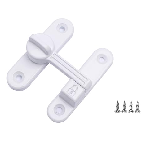 PEPWE 90/180 Grad Scheunentürschloss Zincs Legierung Flipping Door Lock Anti-Diebstahl-Schnalle Türbolzen Schiebetür Scheunentor PEPWE 90/180 Grad Scheunentürschloss Zincs Legierung Flipping Door Lock Anti-Diebstahl-Schnalle Türbolzen Schiebetür Scheunentor von PEPWE
