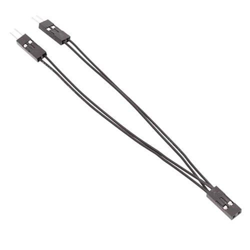 PEPWE Flexibles 2,54 mm 2-poliges Kabel mit Buchse auf zwei Steckern für einfache Erweiterung bei elektronischen Projekten von PEPWE