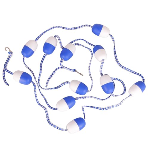 PEPWE Pool-Seil mit Schwimmern, 4,8 m, Haken-Trennwand, schwimmende Barriere, Nylon-Textur, geeignet für sichere Schwimmbad-Linie PEPWE Pool-Seil mit Schwimmern, 4,8 m, Haken-Trennwand, schwimmende Barriere, Nylon-Textur, geeignet für sichere Schwimmbad-Linie von PEPWE