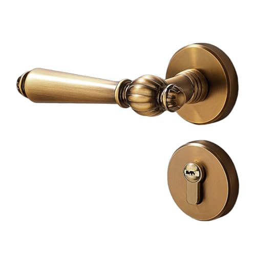 PEPWE Türgriffschloss aus Metalllegierung, moderne Türgriffe, Sicherheitsschloss-Set für Renovierungen und Sicherheitsverbesserung, 1 Set PEPWE Türgriffschloss aus Metalllegierung, moderne Türgriffe, Sicherheitsschloss-Set für Renovierungen und Sicherheitsverbesserung, 1 Set von PEPWE