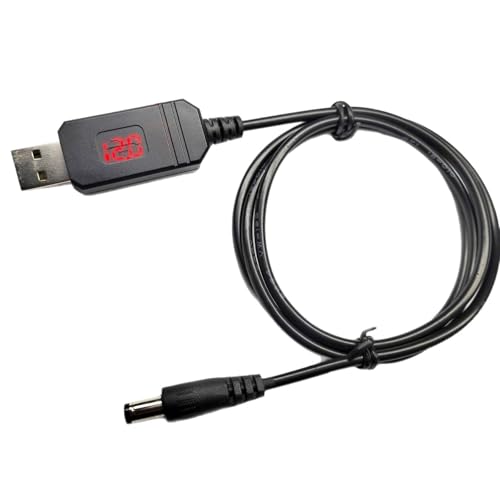 PEPWE USB Zu DC5.5x2.1mm Stromadapter Kabel DC5.5x2.1mm Anschluss Einstellbar 5 V Auf 9V12V Conversion Für Tragbare Digitalanzeigespannungskonverterkabel Für Tragbare Elektronik von PEPWE