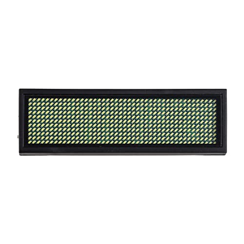 PEPWE Wiederaufladbares digitales LED-Abzeichen, programmierbar, Scrolling-Nachrichtenbrett, LED-Anzeige, Sprachenname von PEPWE