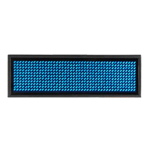 PEPWE Wiederaufladbares digitales LED-Abzeichen, programmierbar, Scrolling-Nachrichtenbrett, LED-Anzeige, Sprachenname von PEPWE