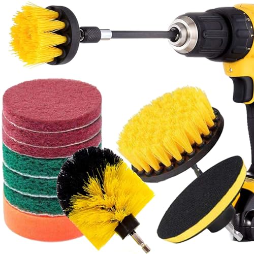 Power Scrubbing Brush Drill Brush Set For Car Cleaning And Polishing Home Use Tools All Purpose Cleans Save Time & Energy Car Cleaning And Polishing Tools von PEPWE