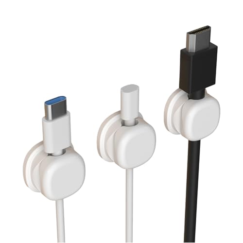 Selbstklebende Kabel-Organizer, unsichtbare Kabelhalter für Handy-Ladekabel, Computer, Küche, Schreibtisch, Nachttisch, Schreibtisch, Draht-Organizer, 3 Stück Selbstklebende Kabel-Organizer, unsichtbare Kabelhalter für Handy-Ladekabel, Computer, Küche, Schreibtisch, Nachttisch, Schreibtisch, Draht-Organizer, 3 Stück von PEPWE