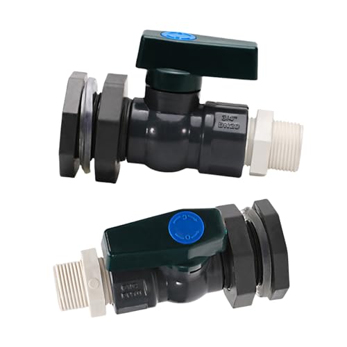 Stabiles Zapfhahn-Set für Regentonnen, Schnellinstallationsventile, Zapfhahn-Set für Haus und Garten, Wassersysteme, Outdoor-Bewässerungsgeräte von PEPWE