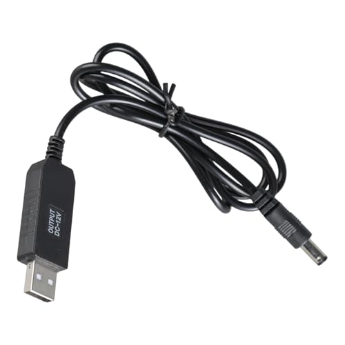 USB 5 V auf DC 5,5 x 2,1 mm 12 V Netzadapterkabel Boosting Wire Line Konvertierungskabel für Elektronik weniger als 12 V 100 cm von PEPWE