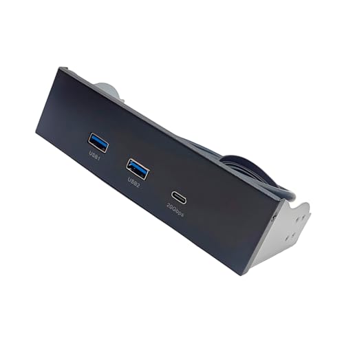 USB-Erweiterungsfeld für optische Festplatten, 13 cm (5,25 Zoll), mit zwei USB-3.2-Anschlüssen und Schnellgeschwindigkeitstyp-C-Anschluss von PEPWE