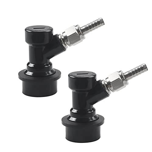 Ball Lock MFL Trennsatz mit Überwurfmuttern 1/4 Liquid Barbed von PERA (2 PACK) von PERA