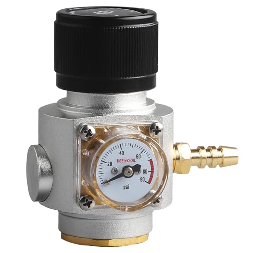 Keg Ladegerät Mini Regler T21*4 Gewinde CO2 Ladegerät 0-90 PSI Gasregler für Soda Maker Sprudelwasser Bier Soda Flasche von PERA