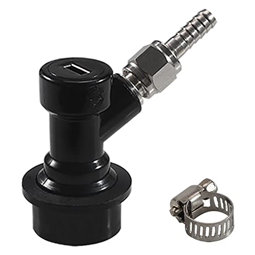 PERA Ball Lock MFL dis-connect Set mit Drehgelenk und Muttern mit Klemme für Gas und Liquid Black for liquid von PERA
