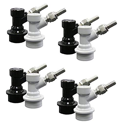 PERA Corny Keg Quick Disconnect Kugelverriegelungs-Set mit Edelstahl-Drehmutter für Bierfass-System, 8 Stück von PERA