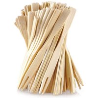 100 wooden bamboo forks for snacks appetizers - disposable 74320 von PERAGASHOP