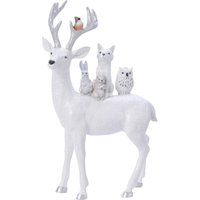 Kaemingk Hirsch Tiere auf Rücken weiß 1,15 x 24 x 40 cm Figur Kaemingk Hirsch Tiere auf Rücken weiß 1,15 x 24 x 40 cm Figur von PERAGASHOP