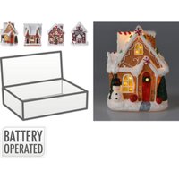 Lebkuchenhaus 10cm LED 4 Muster Lebkuchenhaus 10cm LED 4 Muster von PERAGASHOP