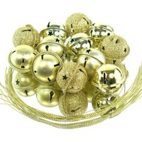 Peragashop - Kaemingk Weihnachtsdeko Glocken Goldfarben 3 Oberflächen ø 3 cm Metall - 12er Set Peragashop - Kaemingk Weihnachtsdeko Glocken Goldfarben 3 Oberflächen ø 3 cm Metall - 12er Set von PERAGASHOP